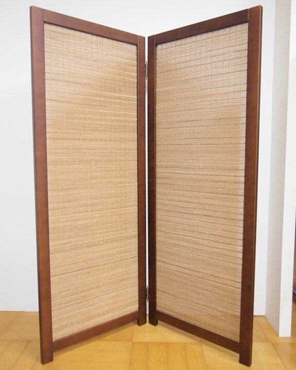 楽天市場】衝立 和風 竹すだれ衝立 2連 1270 高さ135cm （ 送料無料 