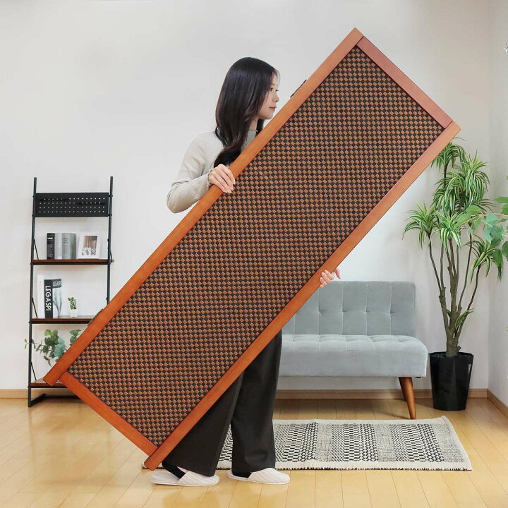 楽天市場】衝立 竹すだれ衝立 3連 市松柄 高さ170cm （ 送料無料  