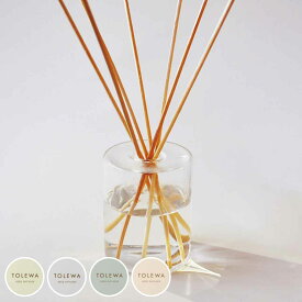 リードディフューザー TOLEWA 100ml （ ディフューザー アロマディフューザー ガラス 透明 芳香剤 ギフト トレワ 日本製 アロマ おしゃれ プレゼント ルームフレグランス フレグランス 香り 寝室 玄関 シンプル インテリア かわいい ）