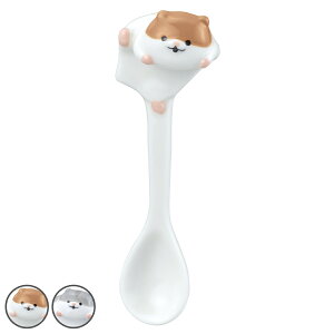 スプーン 10cm はむころん 陶器 ハムスター ( カトラリー テーブルウェア キッチン用品 動物 アニマル ディスプレイ かわいい コーヒースプーン ティースプーン )