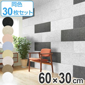 【先着】最大400円OFFクーポン有！ 吸音材 吸音パネル フェルメノン 45度カット 60×30cm 30枚セット 吸音 防音 壁 （ パネル ボード 吸音ボード 簡単 騒音 壁面 天井 床 賃貸 マンション アパート DIY 防音材 対策 防音パネル セット ）