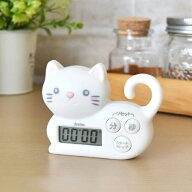 キッチンタイマー マグネット付き ねこタイマー ドリテック （ DRETEC デジタルタイマー クッキングタイ…
