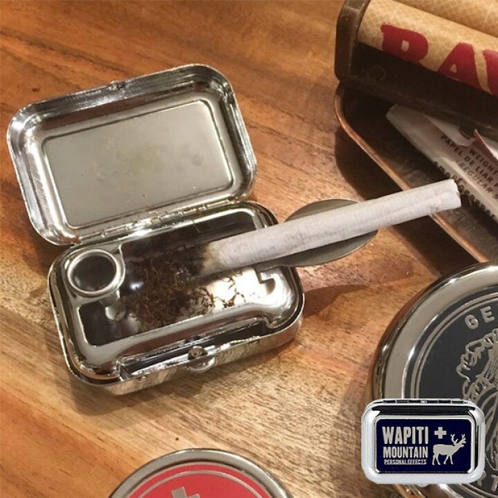 楽天市場 Dulton 灰皿 ポータブル ワピチ ダルトン はいざら アッシュトレイ 携帯灰皿 タバコ たばこ 煙草 吸い殻入れ 吸いがら ふた付き 携帯 おしゃれ 分煙 ふた 蓋 付き 喫煙具 喫煙グッズ 角型 煙草ホルダー付き リビングート 楽天市場店