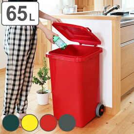 DULTON ゴミ箱 65L 屋外兼用トラッシュカン （ 送料無料 ごみ箱 65リットル 大容量 屋外 キャスター付き 排水栓 蓋つき アメリカン コンテナ ダストボックス 庭 外 ふた付き 袋 見えない おしゃれ アメリカ ）