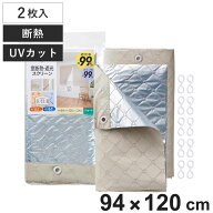 窓 断熱 窓断熱 遮光スクリーン まど活 ショート 2枚組 94×120cm （ 遮光 カーテン UVカット 節電 冷房 …