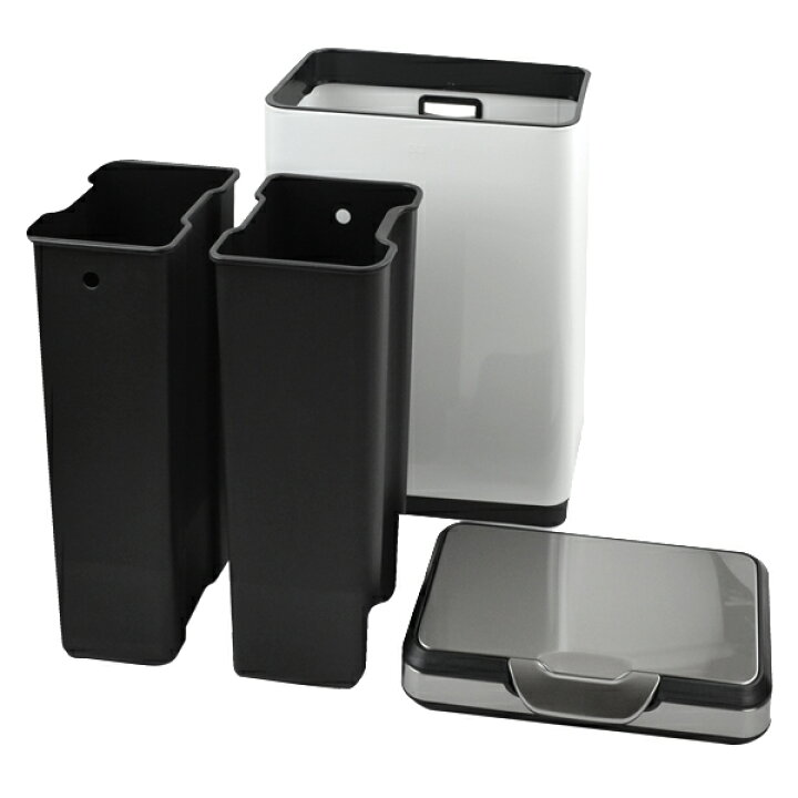 楽天市場】EKO ゴミ箱 20L+20L タッチプロビン ホワイト （ 送料無料 