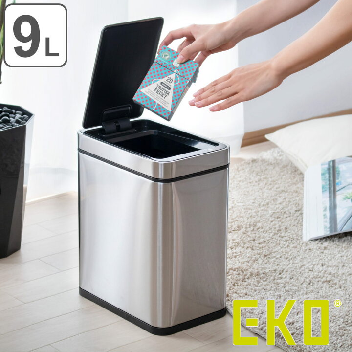 ljhnba 自動センサーゴミ箱 バスルーム キッチン ラグジュアリー 