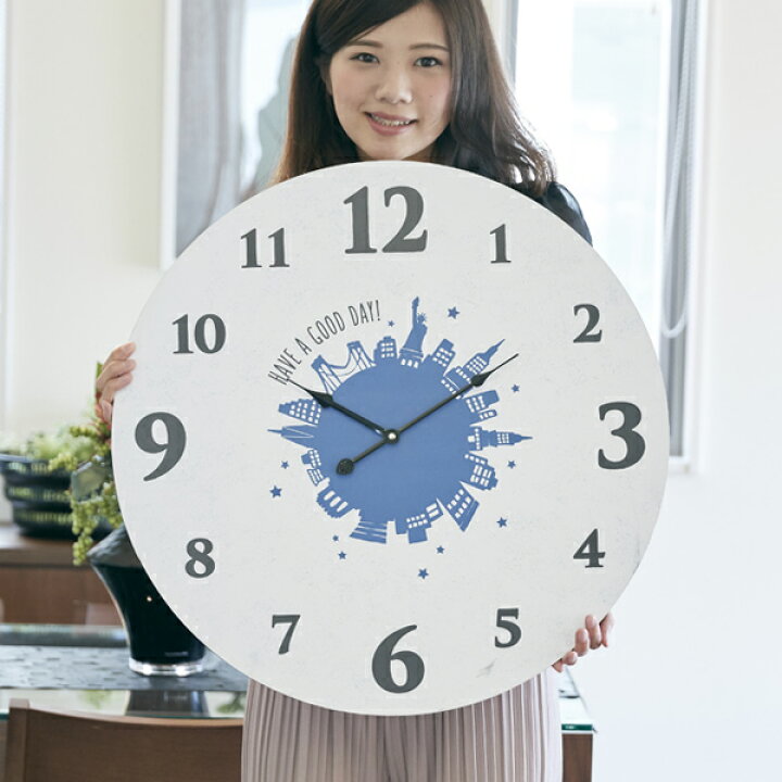 楽天市場】掛け時計 大きめ 60cm ニューヨーク Town series 大きい 