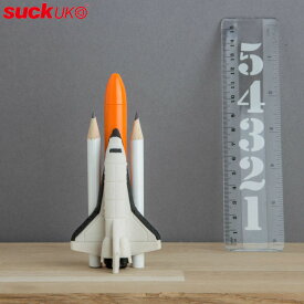 ステーショナリーセット 消しゴム 鉛筆 4色ボールペン 定規 宇宙 （ サックユーケー 文具 文房具 ステーショナリー 筆記用具 かわいい おもしろ 宇宙船 入学祝い 小学校 プレゼント 男の子 女の子 ）