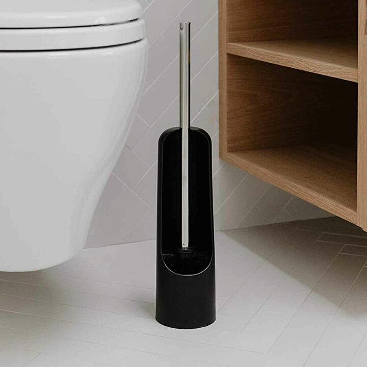 楽天市場】Umbra トイレブラシ タッチ スタンド付き シンプル ... トイレブラシ&amp;ホルダー モダン 自立式クリーニングツール セラミックトイレブラシ シルバーハンドル 10インチ トイレブラシ