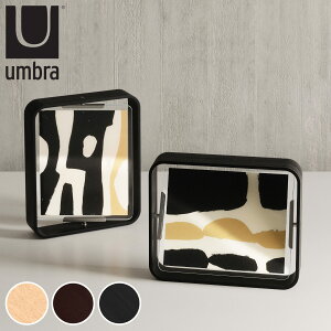 Umbra フォトフレーム ベルウッドデスクフレーム 26×31cm 木製 ガラス ( 写真立て 写真 フレーム 木 縦 横 6切 大きめ 六つ切り 回転 角度調整 おしゃれ フォト 飾る インテリア 玄関 リビング