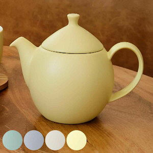 ティーポット 414ml Dew デュー 陶器 ( 紅茶ポット ポット ストレーナー付き 茶こし ティーサーバー 紅茶 雫型 ペールカラー おしゃれ お茶用品 ティーウェア ハーブティー )