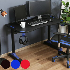 �Q�[�~���O�f�X�N ��120cm ���[�N�f�X�N �i �I�t�B�X�f�X�N �p�\�R���f�X�N �Q�[�� �w�b�h�t�H�� �z���_�[ �t�b�N ��Ɗ� �I�t�B�X �^�b�v���[ �Q�[���p �׋��� �j