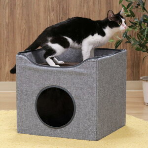 ペットハウス ルーフベッド付き 室内 ( 犬 猫 ペット 犬用 猫用 コンパクト 小型 ハウス ルーフ付き ソファ ベッド 折りたたみ ペット用 キャットハウス ドッグハウス ペットソファ ペット