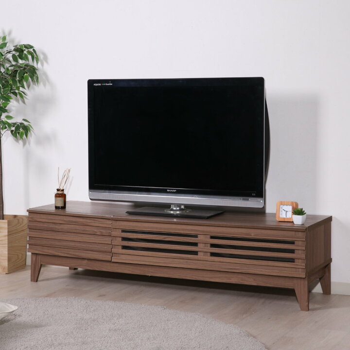 楽天市場】テレビ台 幅150cm ローボード 北欧風 ルーバーデザイン LINE 