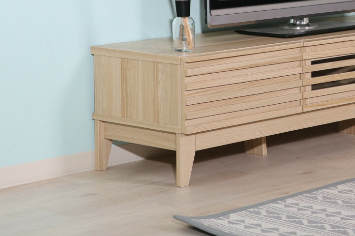 楽天市場】テレビ台 幅150cm ローボード 北欧風 ルーバーデザイン LINE 