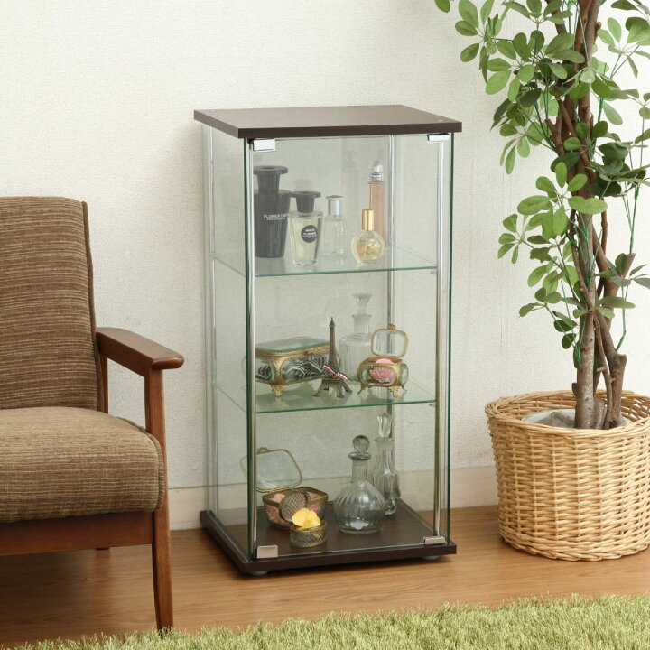 楽天市場】ショーケース 幅42.5cm 3段 コレクションケース ガラス製 