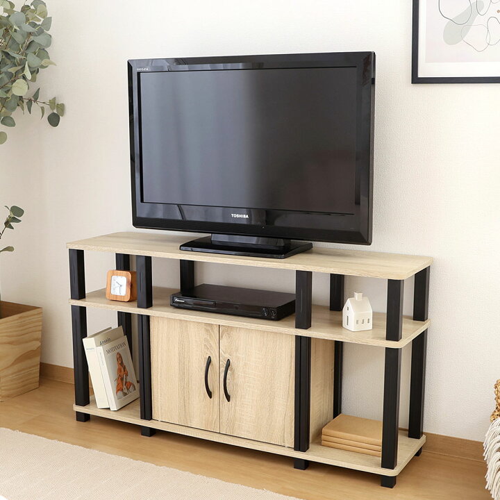 楽天市場】テレビ台 幅110cm 扉付き 簡単組立 FIT （ TV台 テレビ 