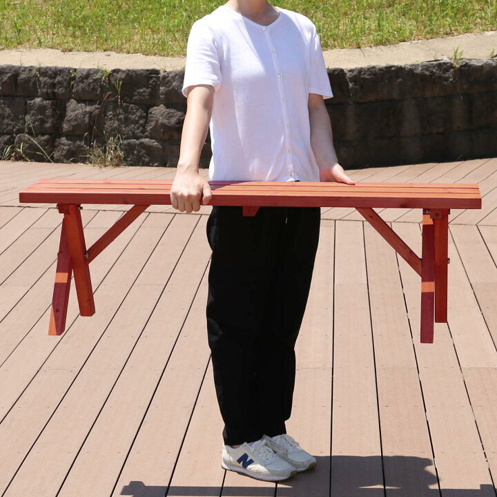 楽天市場】ガーデンテーブル 3点セット 杉材 BBQテーブル＆ベンチ 