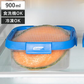 保存容器 Smart Flexi スマートフレキシー 正方形 900ml （ キャニスター 食品保存容器 プラスチック容器 フードストッカー レンジ対応 食洗機対応 保存ケース 密閉 中が見える シリコン蓋 角型 4点ロック 冷蔵 冷凍 レンジ ）