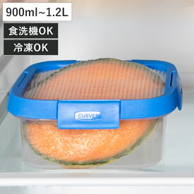 保存容器 Smart Flexi スマートフレキシー 正方形 長方形 900ml 1L 1.1L 1.2L （ 食品保存容器 プラスチック容器 フードストッカー レンジ対応 食洗機対応 キャニスター 保存ケース 密閉 中が見える シリコン蓋 角型 冷蔵 冷凍 ）