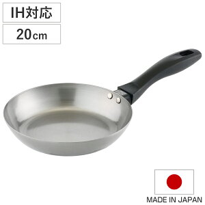 鉄フライパン 20cm IH対応 匠の技 藤田金属 日本製 ( ガス火対応 鉄鍋 鉄なべ 鉄製フライパン 20センチ 炒め鍋 片手鍋 鉄製 本格的 オール熱源対応 調理器具 )