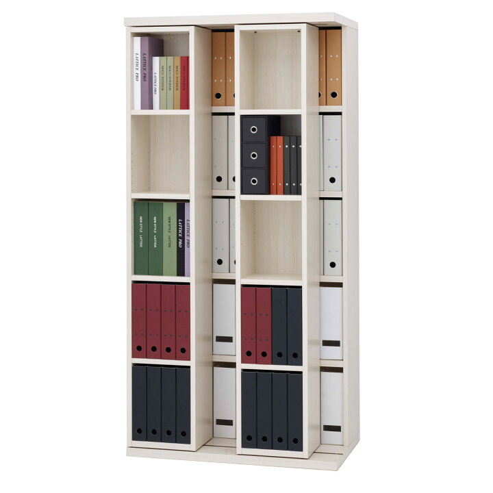 楽天市場】スライド書棚 ハイタイプ A4収納専用 日本製 幅88cm （ 本棚 