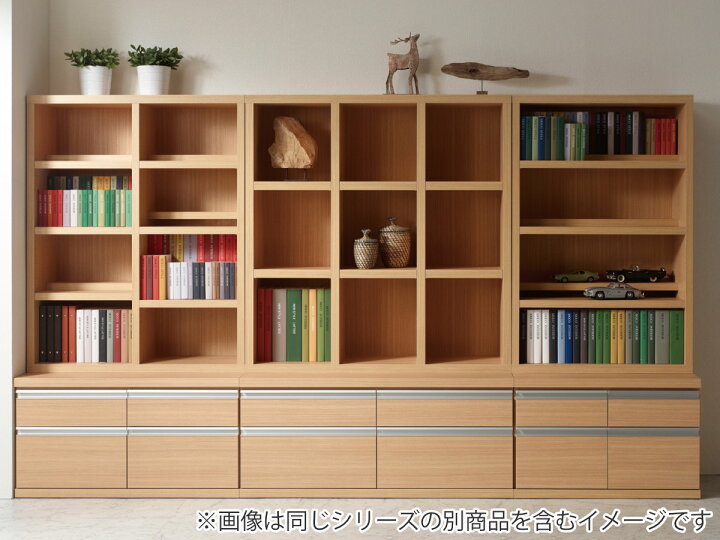 楽天市場】本棚 幅89.9cm 日本製 コミックシェルフ 4段 前後2列棚 