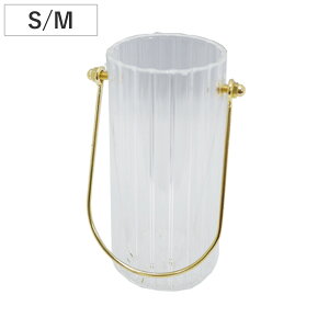 花瓶 welms. カームベース Calm Vase S M ( 花ビン 花びん 花器 ベース フラワーベース フラワー 花 飾る 花入れ ガラス ガラス製 クリア 透明 ゴールド 持ち手付き おしゃれ 一輪挿し )