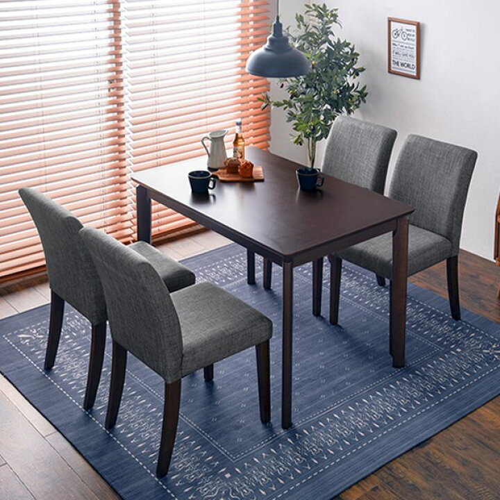 楽天市場】ダイニングセット 5点セット 幅110cm ブラウン テーブル  