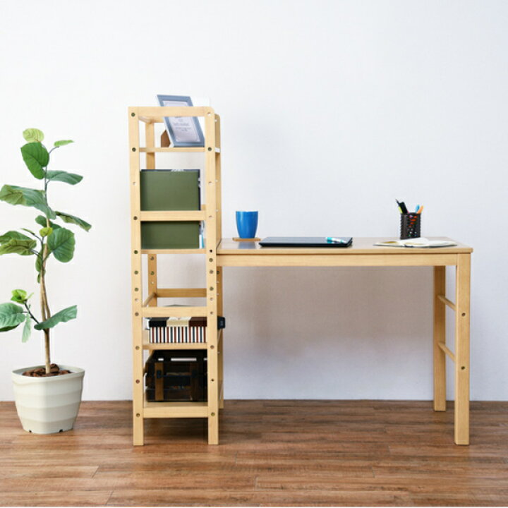 楽天市場】デスク 幅120cm ラック付き 棚付き 収納 ラック ワーク  