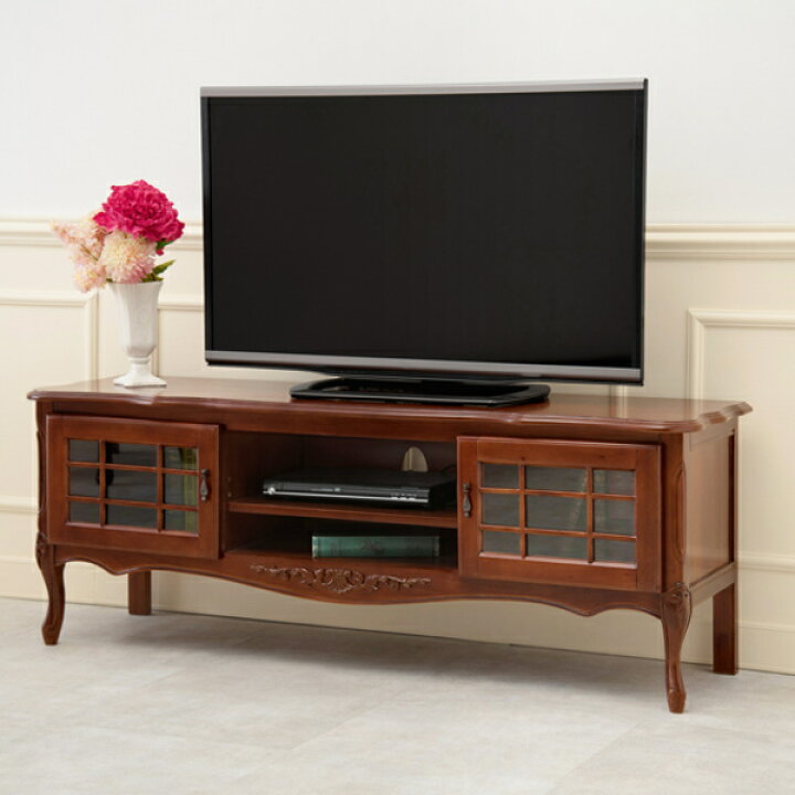 楽天市場】テレビ台 ローボード クラシック調 格子扉 猫脚 幅139cm 