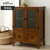 楽天市場】アンティーク風 木製キャビネットの通販
