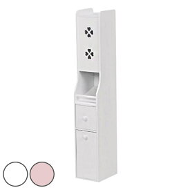 トイレラック スリム クローバー MTR-7006 （ トイレットペーパーストッカー 収納ラック トイレ収納 ラック トイレ収納ラック サニタリー収納 掃除道具収納 ）