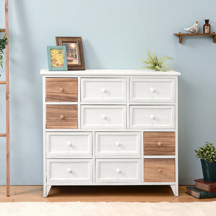 楽天市場】チェスト 幅85cm 4段 完成品 天然木 桐製 （ 収納 背面化粧 