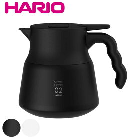 ハリオ ポット 保温ステンレスサーバー PLUS V60 600ml ステンレス VHSN-60 （ HARIO コーヒーポット コーヒーケトル 保冷 保温 真空断熱構造 アタッチメント付き 広口 洗いやすい コーヒー 珈琲 紅茶 おしゃれ ）