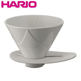 ハリオ 1回抽出ドリッパー V60 1～2杯用 MUGEN セラミック VDMU-02-CW （ HARIO 食洗機対応 コーヒードリッパー コーヒーブリューワー コーヒー 用品 器具 コーヒーウェア 珈琲 ハンドドリップ 円錐 おしゃれ 初心者 蒸らしなし ）