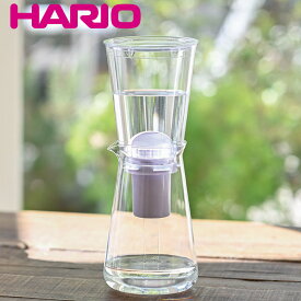 ハリオ 浄軟水ポット 700ml Pure 耐熱ガラス （ HARIO 浄水ポット 浄水器 カートリッジ付き 軟水 目盛り付き カルキ 除去 ミネラル成分 軽減 簡単 手軽 ろ過 ）