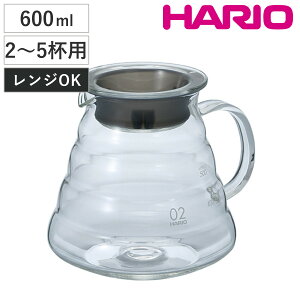 HARIO nI V60 OXT[o[ 600 NA i KX ϔMKX { dqWΉ H@Ή 2`5tp 700ml R[q[ T[o[  Vv j