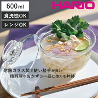 【レビュー特典付き】 HARIO ハリオ 丼鉢 ガラスの丼鉢 （ ガラス 耐熱ガラス 日本製 電子レンジ対応 食…