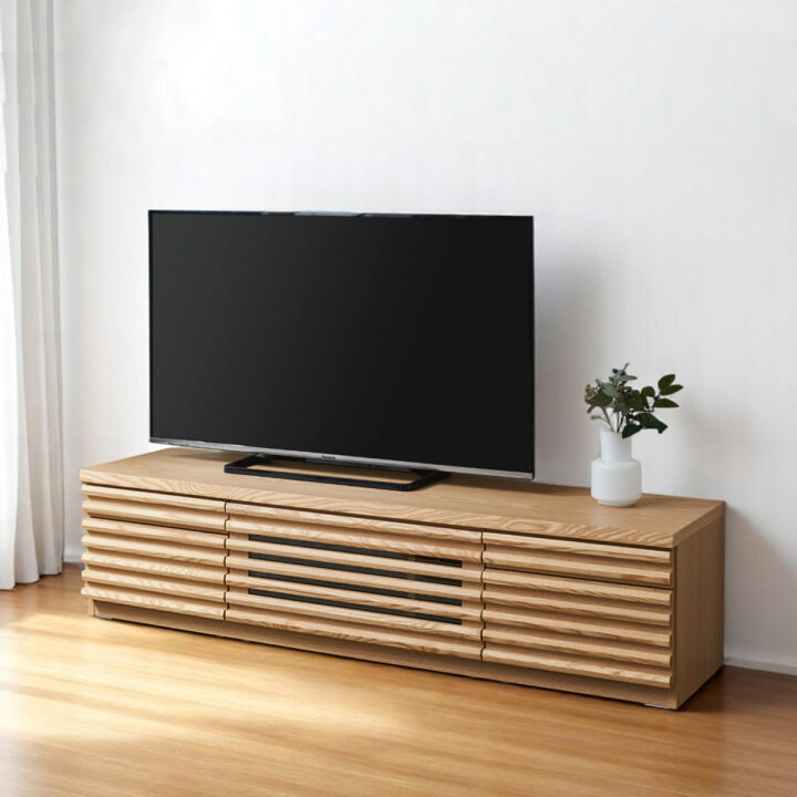 楽天市場】テレビ台 幅160cm ローボード 70型対応 天然木 完成品 （ TV 