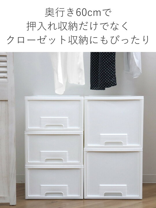 楽天市場】収納ケース クローゼット 深型 ファインテナー 幅36×奥行60 