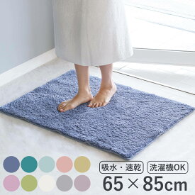 バスマット コスモトロン（R） 65×85cm 速乾 （ バス マット コスモトロン 日本製 大判 速乾性 吸水 吸水性 滑り止め お風呂 浴室 長方形 洗濯可 丸洗い 高吸水 足ふきマット 足拭きマット カビない ）
