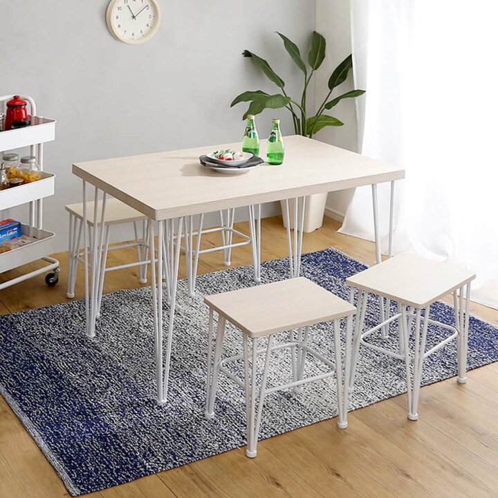 超美品 ダイニングテーブルと椅子4脚セット No.4