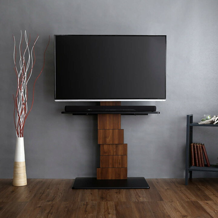楽天市場】テレビ台 壁寄せ 幅75cm ハイタイプ ブロックデザイン 