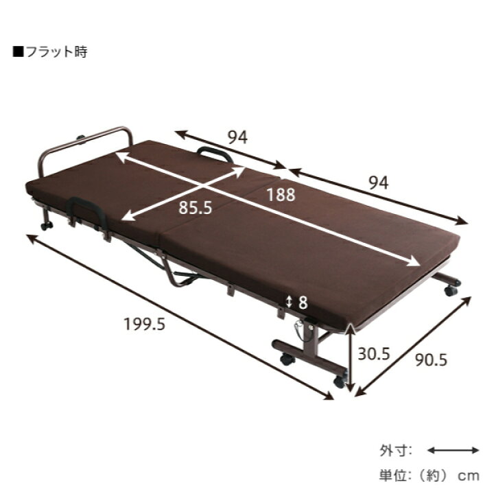 楽天市場】電動 リクライニングベッド シングル 折り畳み ベッド 角度 