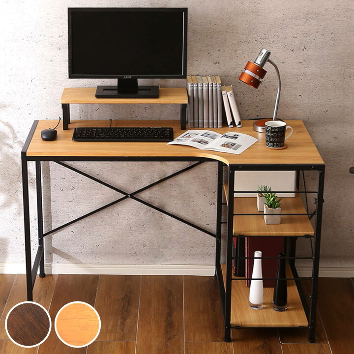 楽天市場】デスク L字 幅110cm ラック ディスプレイラック （ 送料無料  