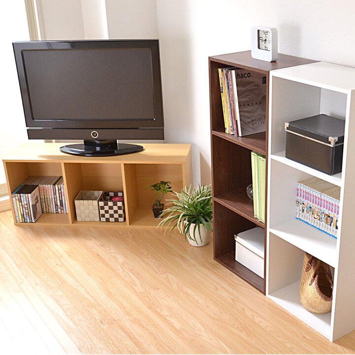 楽天市場】カラーボックス 幅42cm 3段 A4収納 3台組 （ オープンラック 
