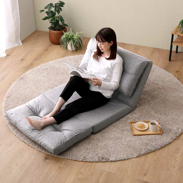 楽天市場】座椅子 1.5人掛け 3wayソファ 幅80cm Paljon （ 形が変え 