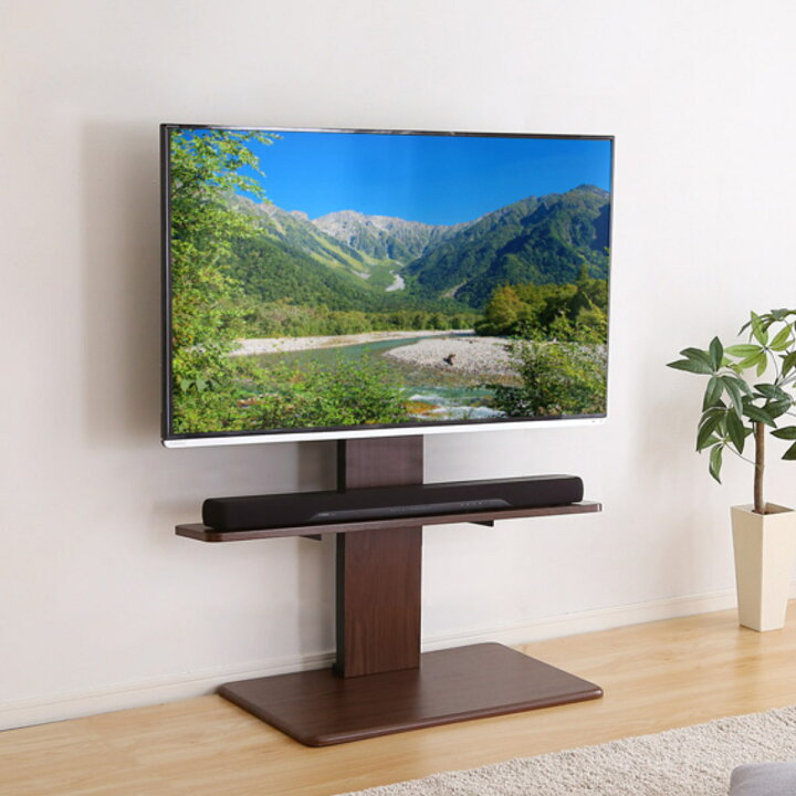 楽天市場】テレビスタンド 55インチ対応 ロータイプ 壁寄せ 耐震 首 